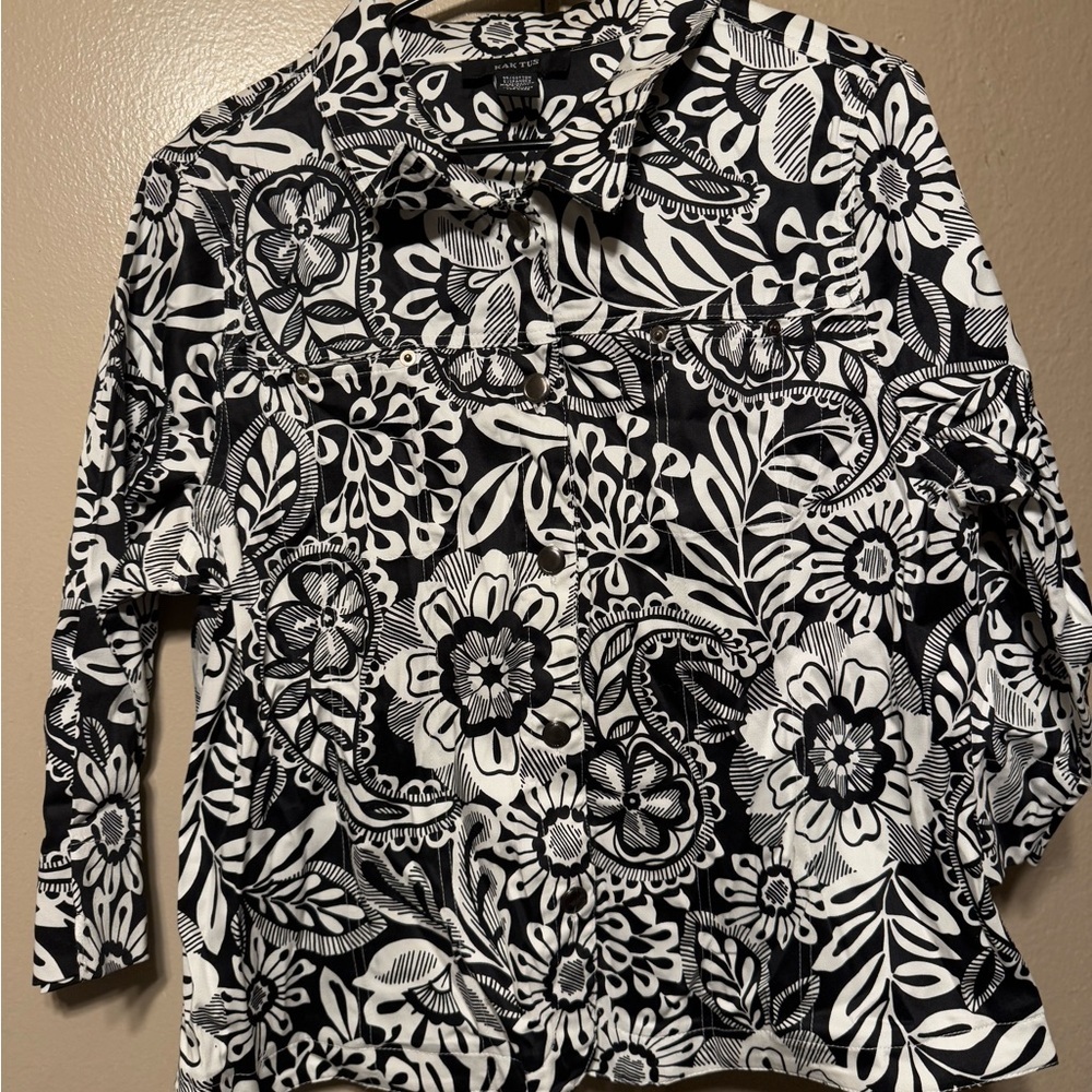 Kaktus Floral Print‎ Jacket Women’s XL